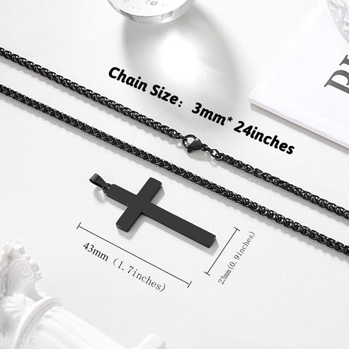 Cross Necklace for Son from Mom / Dad